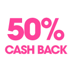 50% CashBack
